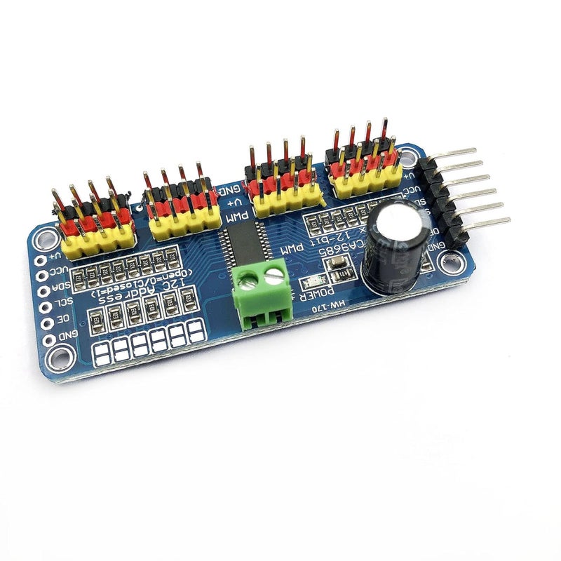 FainWan 2pcs PCA9685 16 Channel 12-Bit PWM Servo Motor Driver IIC Module Compatible with Ar-duino Robot - Image 2